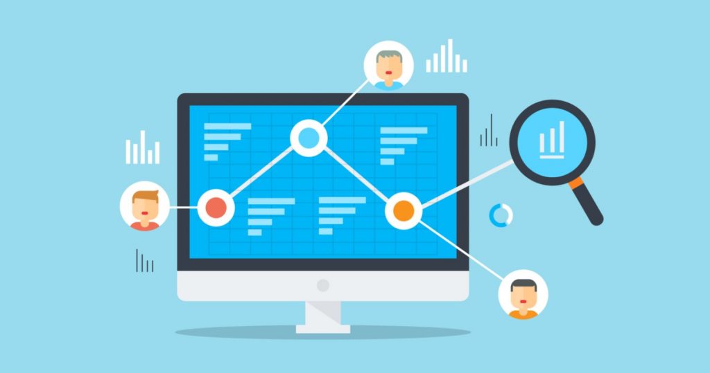 analysing data on computer