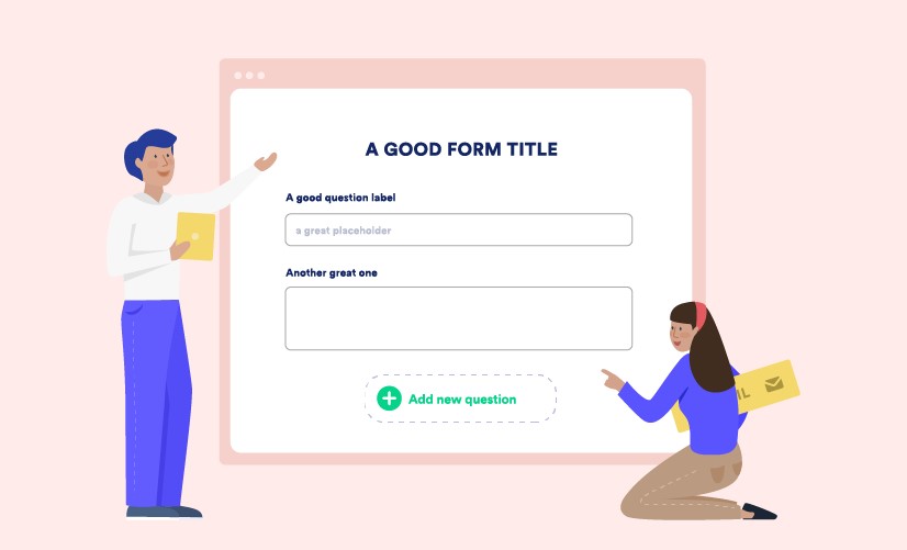 a man and women showing the good form title layout