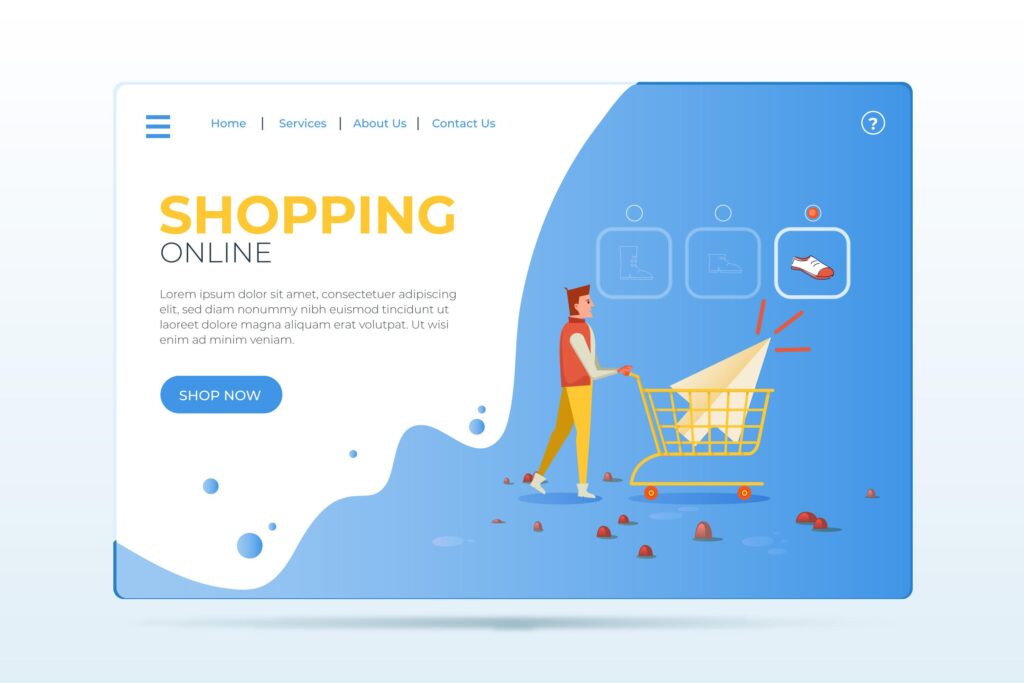 Ecommerce landing page